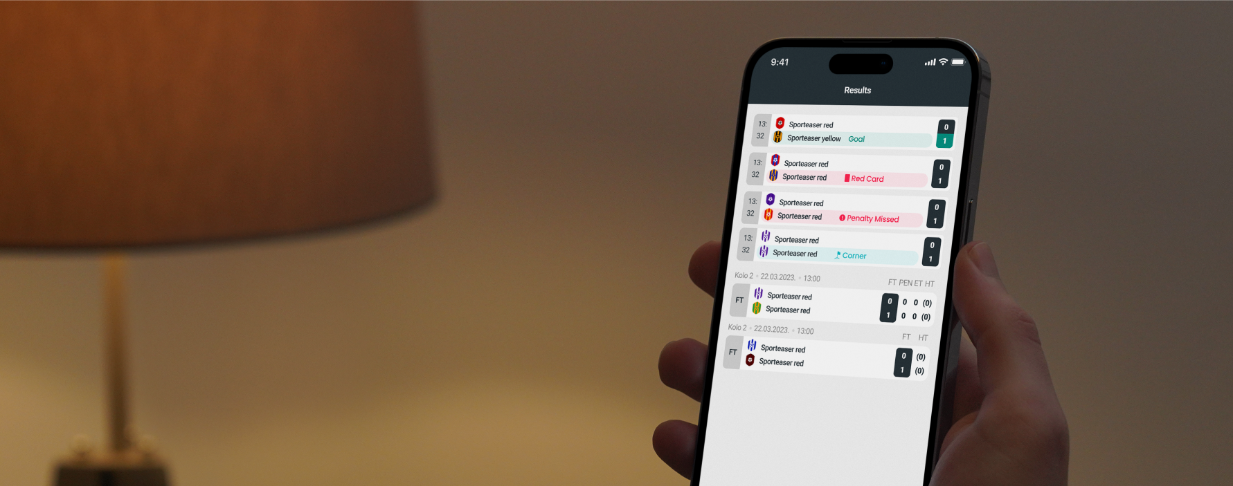 Sporteaser app examples