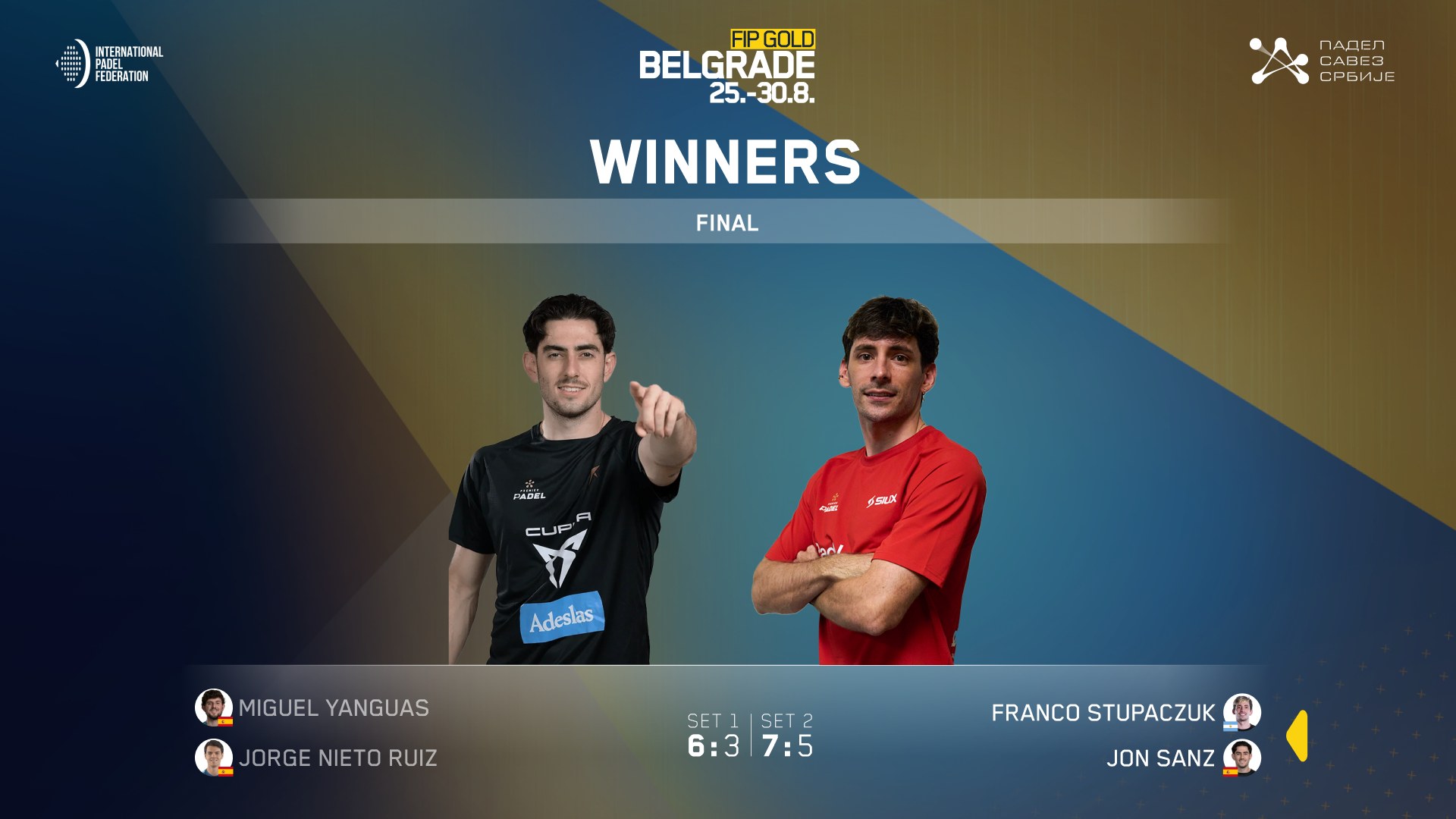 End of the match — Winners Final